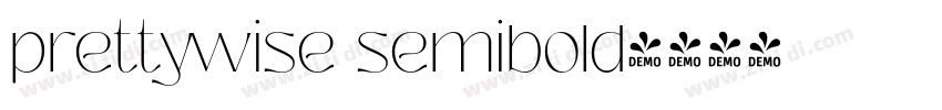 prettywise semibold字体转换